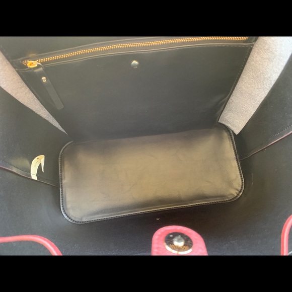 ‼️SALE‼️ Kate spade dark red large tote bow - Picture 6 of 7